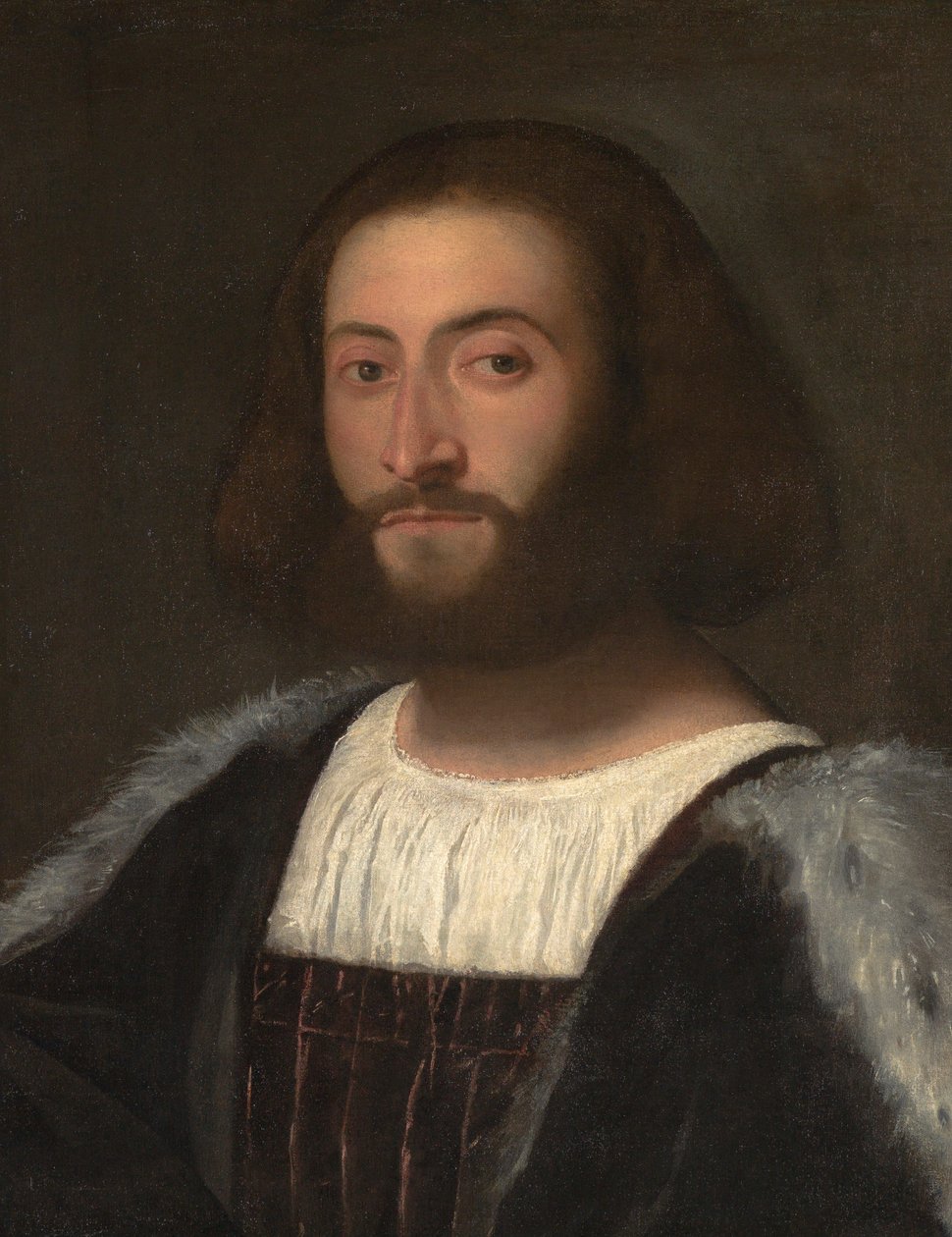 Portret van een man door Titian