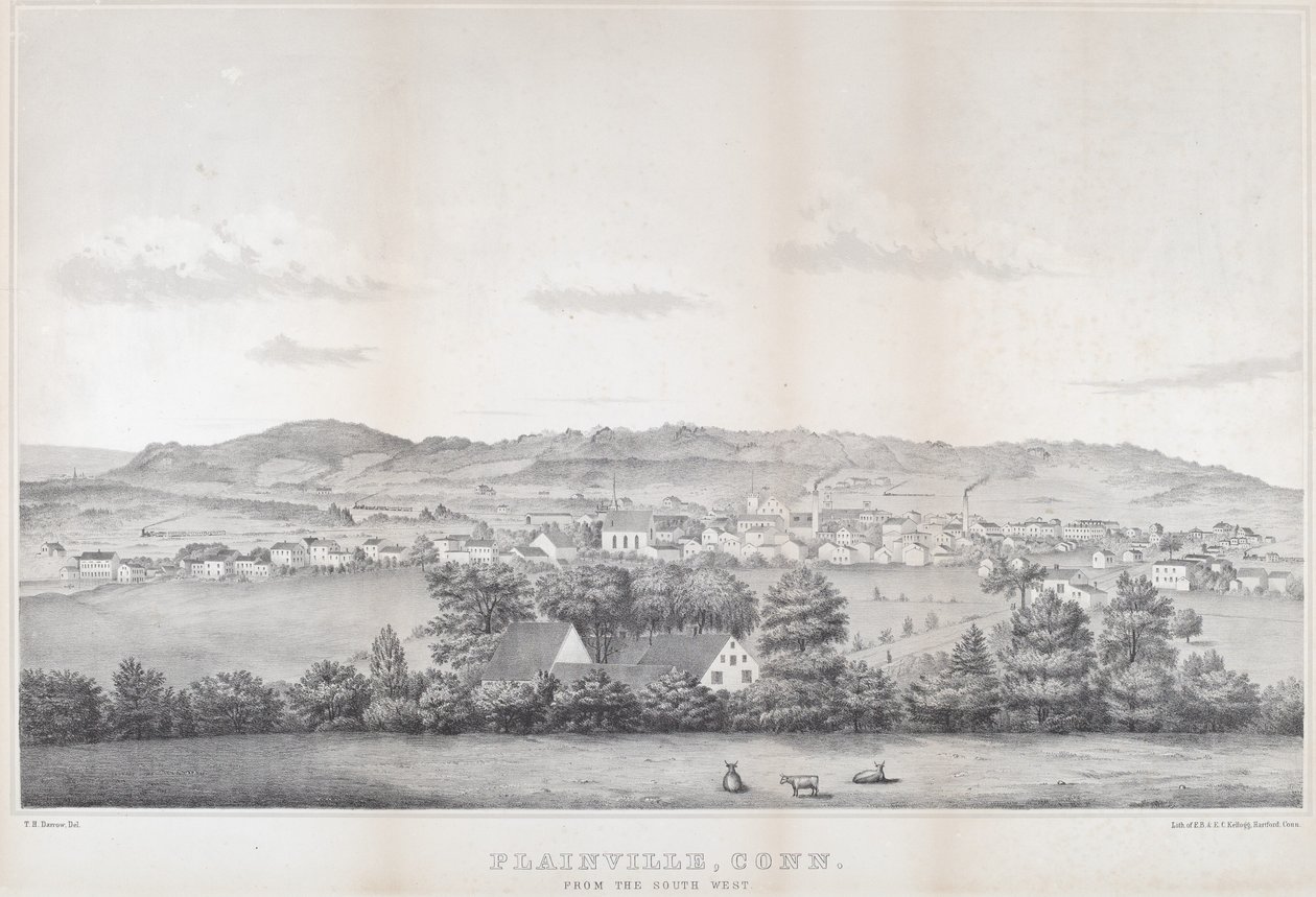 Plainville, Conn. Vanuit het Zuidwesten door Titus H. Darrow