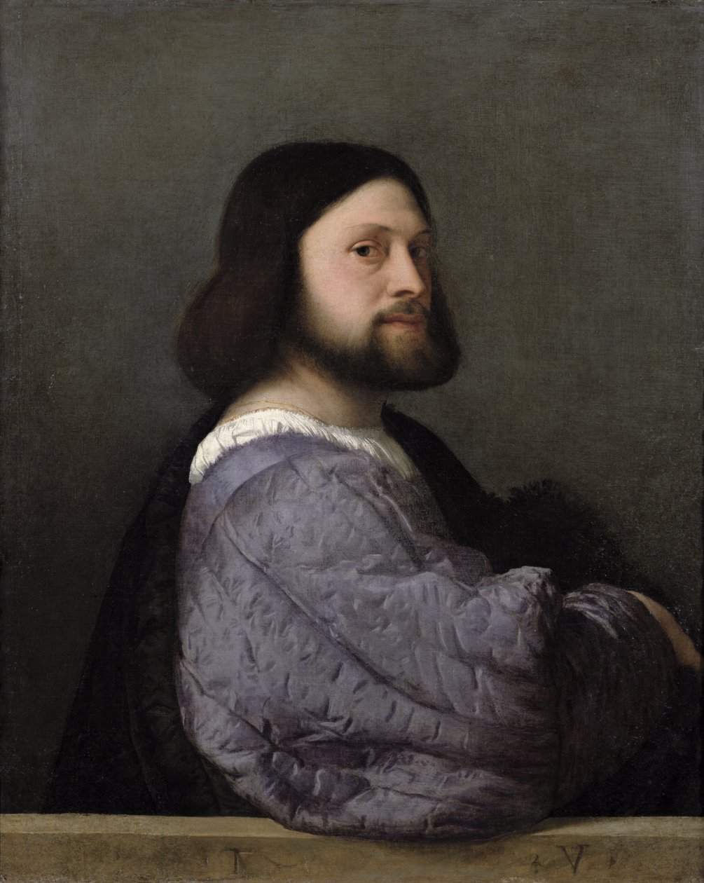 Portret van een man, c.1512 door Tiziano Vecelli