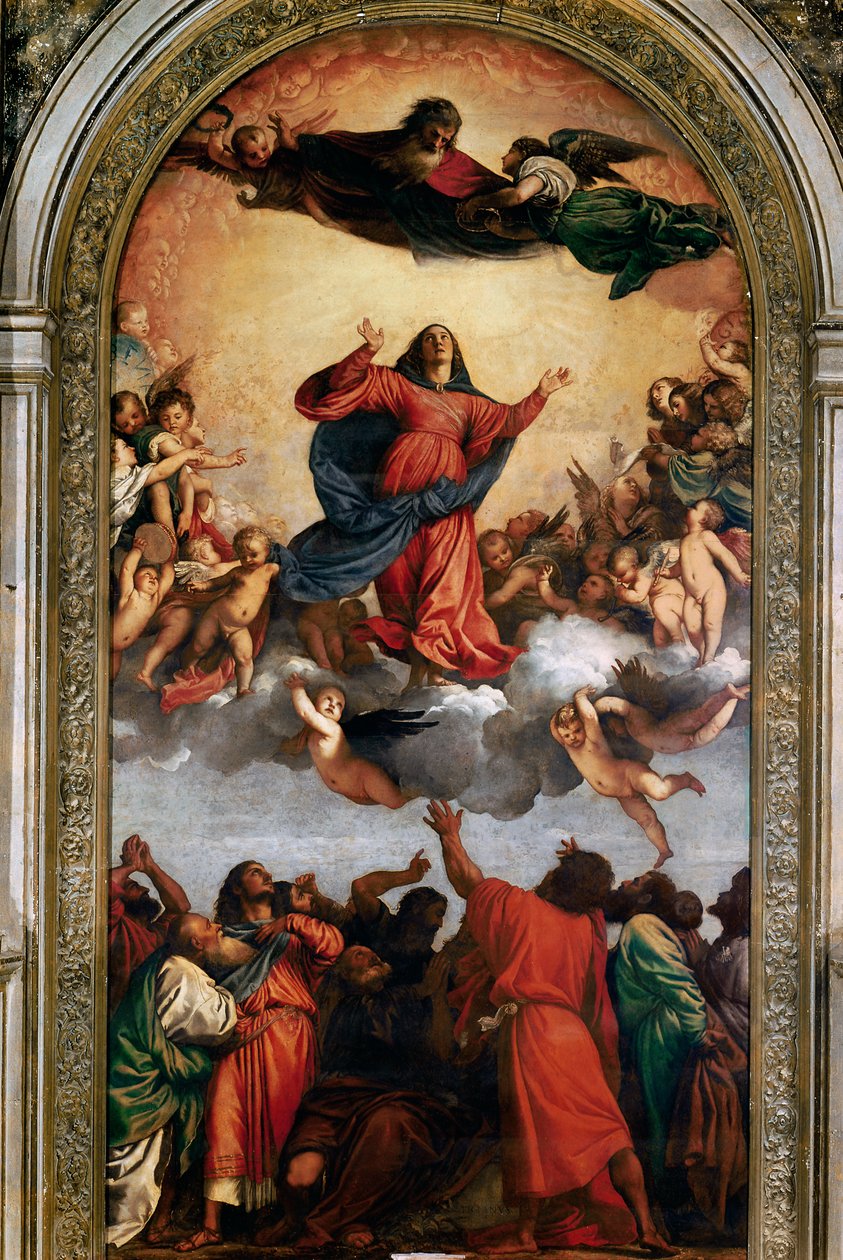 De tenhemelopneming van de Maagd door Tiziano Vecelli