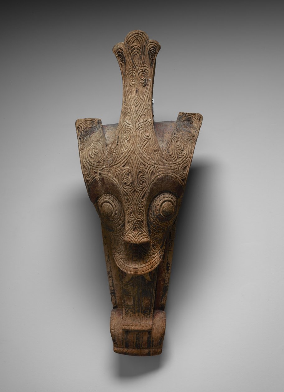 Huisgevel ornament dat een singa voorstelt, c.1875-1900 door Toba Batak Culture
