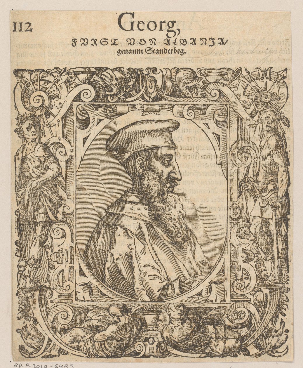 Portret van Skanderbeg door Tobias Stimmer