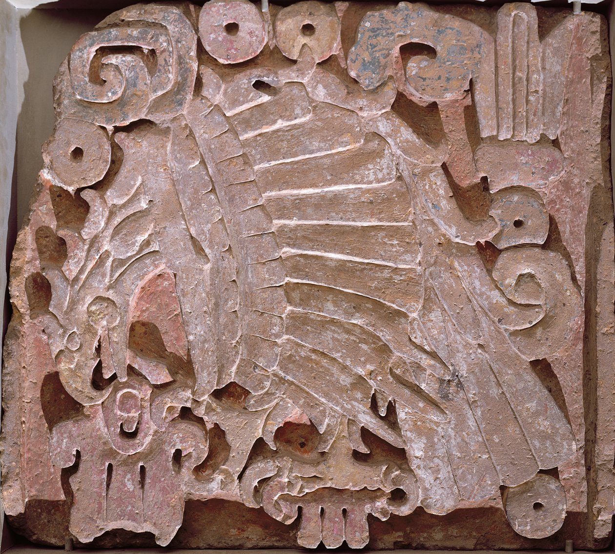 Adelaarsreliëf, 10e-13e eeuw, Mexico door Toltec