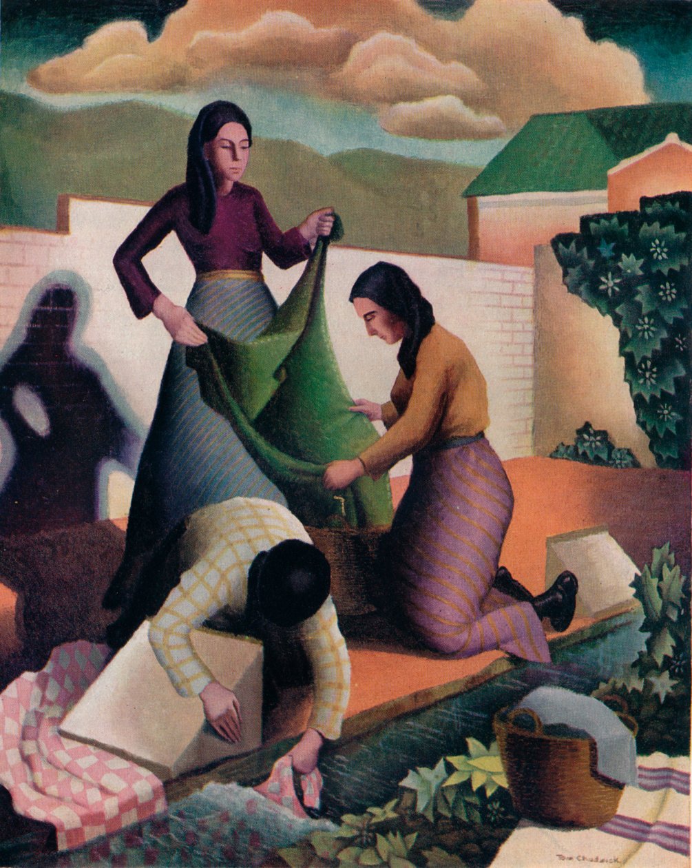 Wegwasplaats, 1935, 1937 door Tom Chadwick