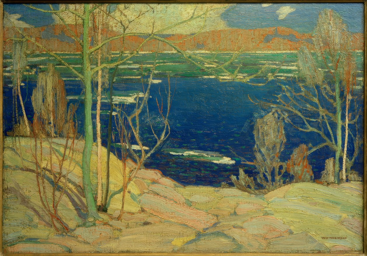 Lente-ijs door Tom Thomson