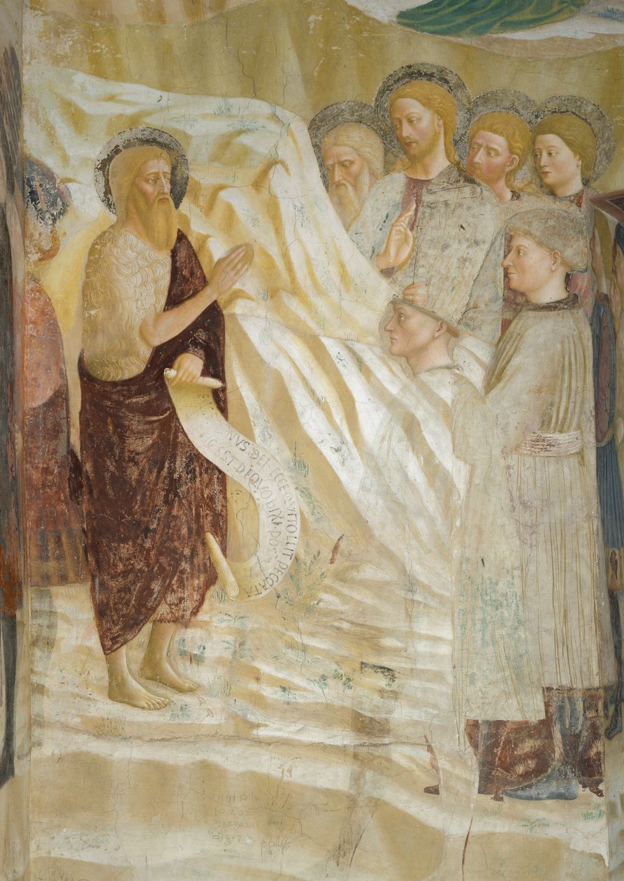 Levenscyclus van St. Johannes de Doper: De prediking van Sint Johannes de Doper door Tommaso Masolino da Panicale