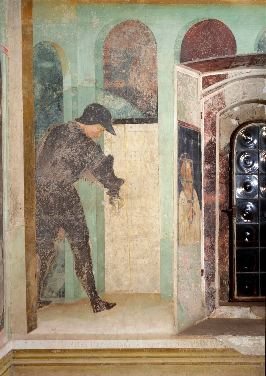 Leven van Johannes de Doper: een bewaker door Tommaso Masolino da Panicale