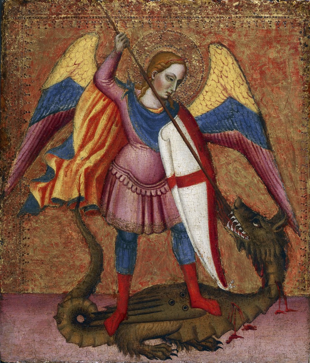 De aartsengel Michaël door Tommaso del (fl.1377–1392) Mazza