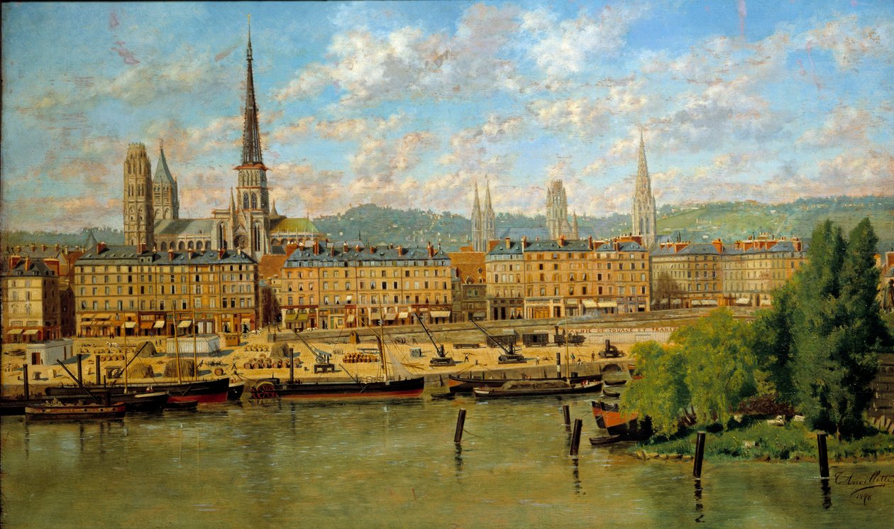Le port de Rouen door Torello Ancillotti