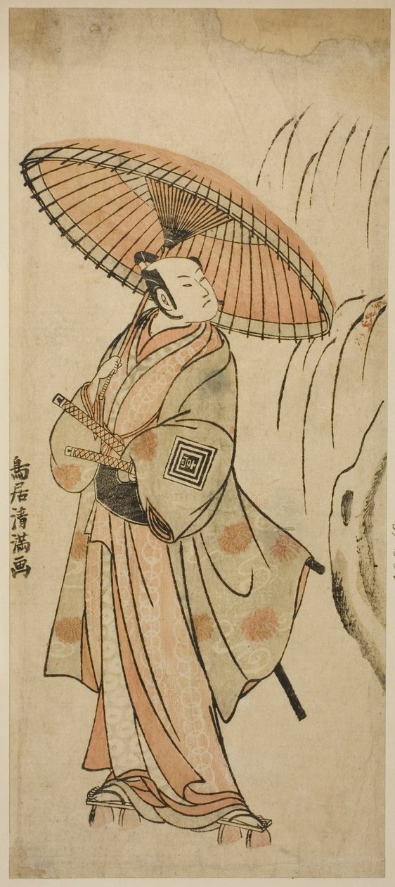 De acteur Ichikawa Komazo II door Torii Kiyomitsu I