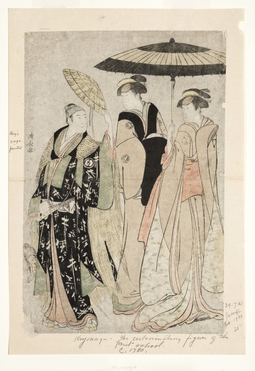 Acteurs in het stuk Oakinai Hiruga kojima, Nakamura Theater, XI1784, 1784 door Torii Kiyonaga