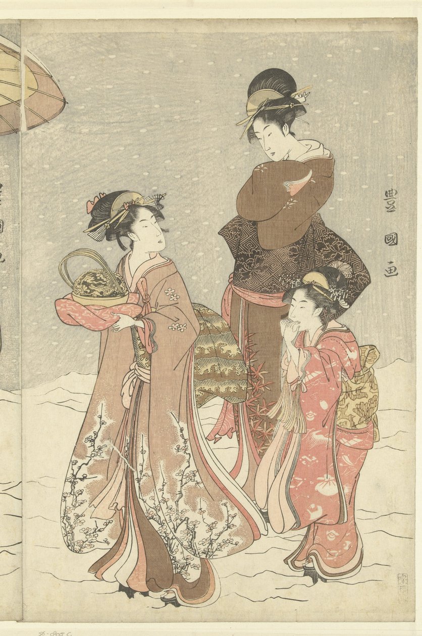 Sneeuwbal door Toyokuni (II) , Utagawa