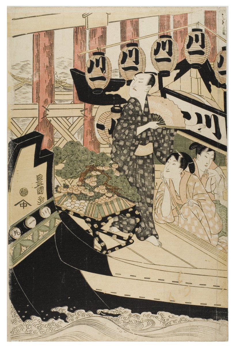 Acteurs in de Twaalf Maanden door Toyokuni Utagawa