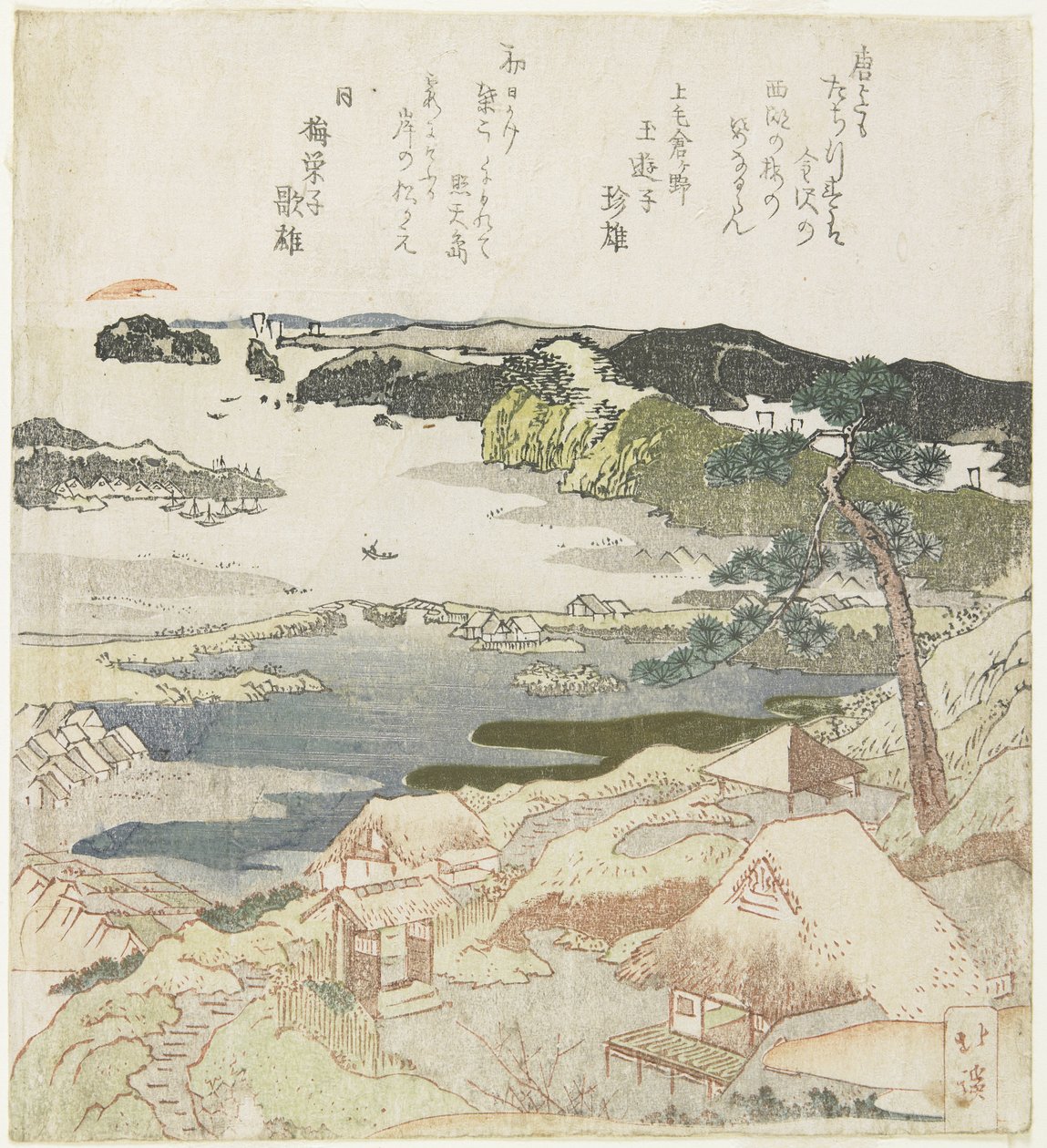 Zonsopgang op nieuwjaarsdag in Kanazawa door Toyota Hokkei