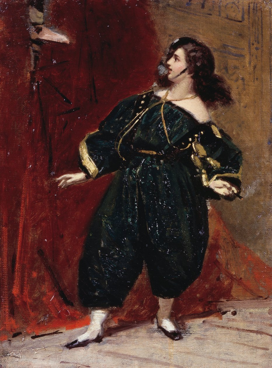 Masker van de Bersagliere, door Tranquillo Cremona (1837-1878) door Tranquillo Cremona