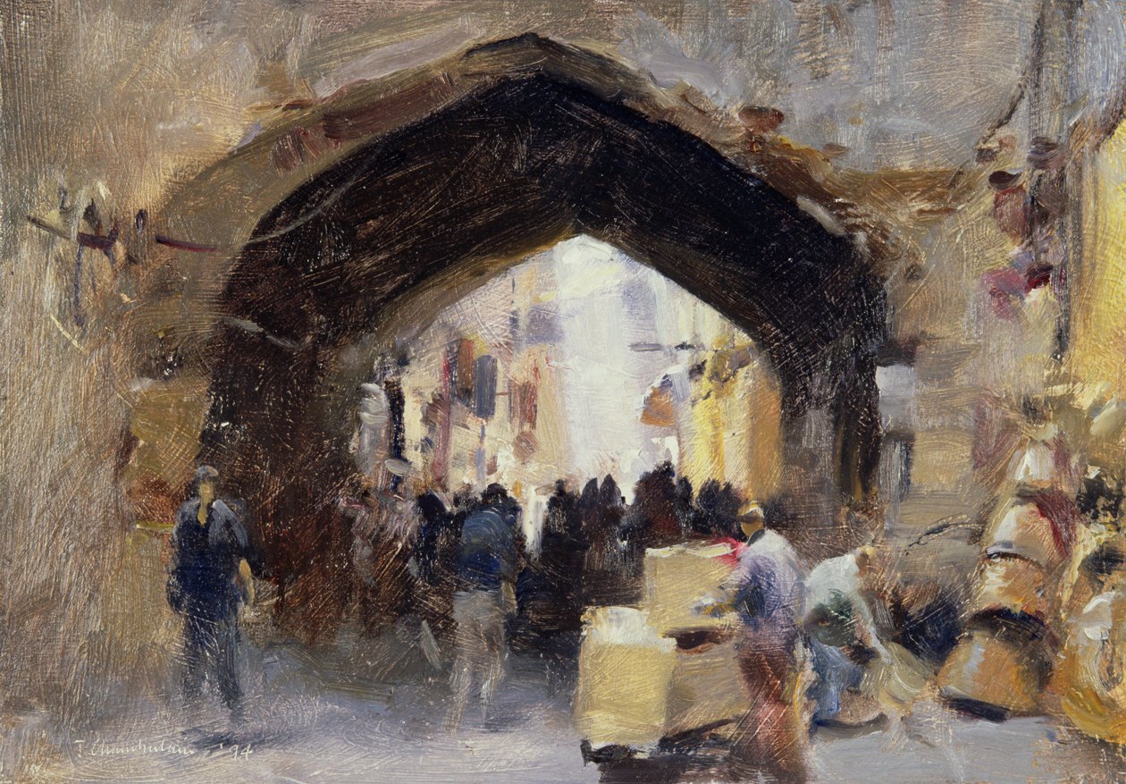 Teheran Bazaar door Trevor Chamberlain