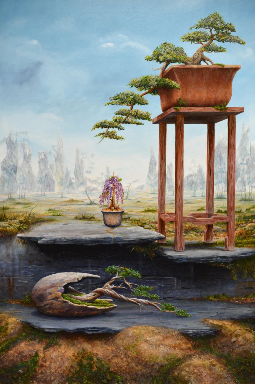 Bonsai fantasie, 2016 door Trevor Neal