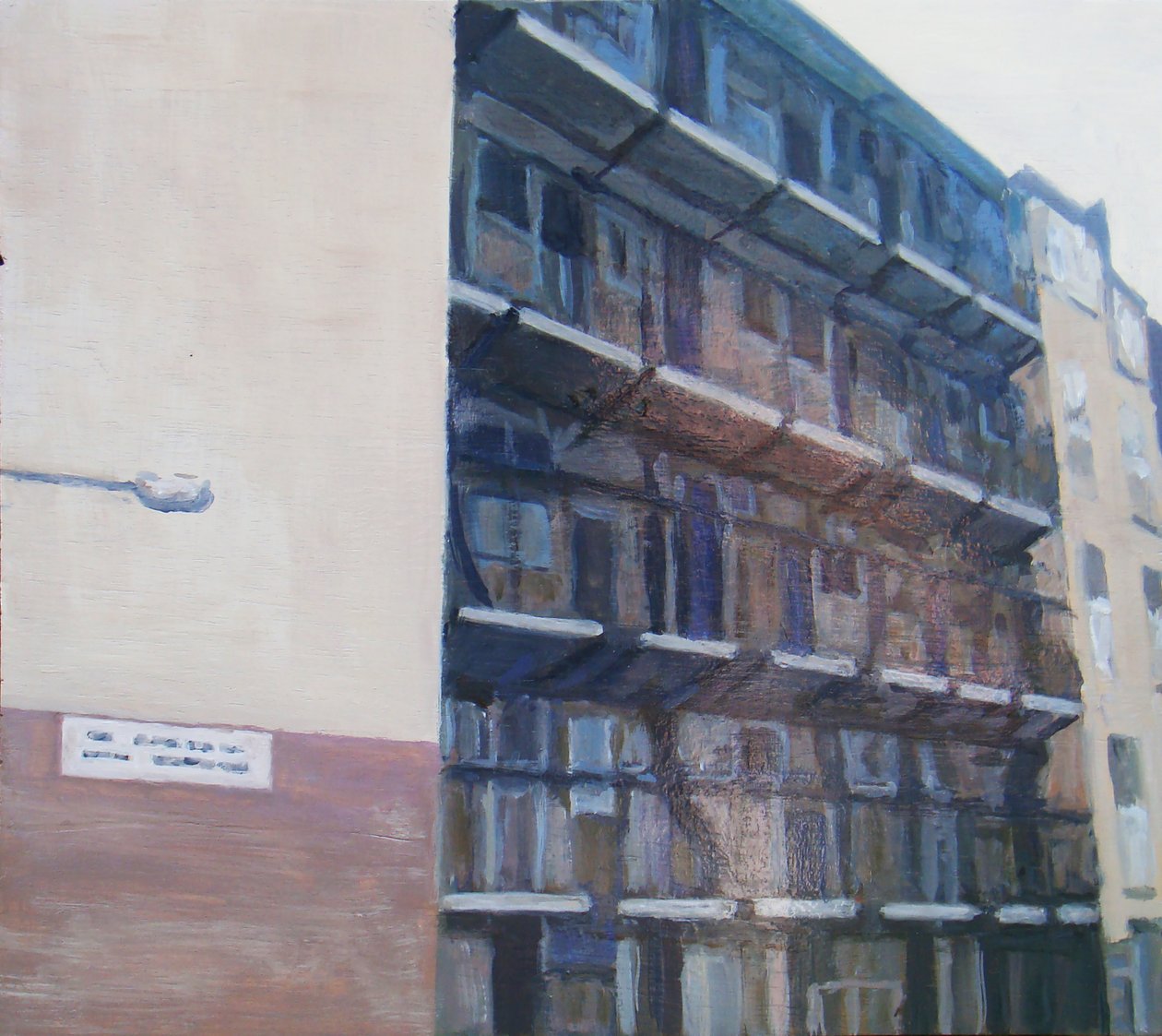 Een plek om te wonen 20, 2011 (olieverf op multiplex) door Trevor Burgess