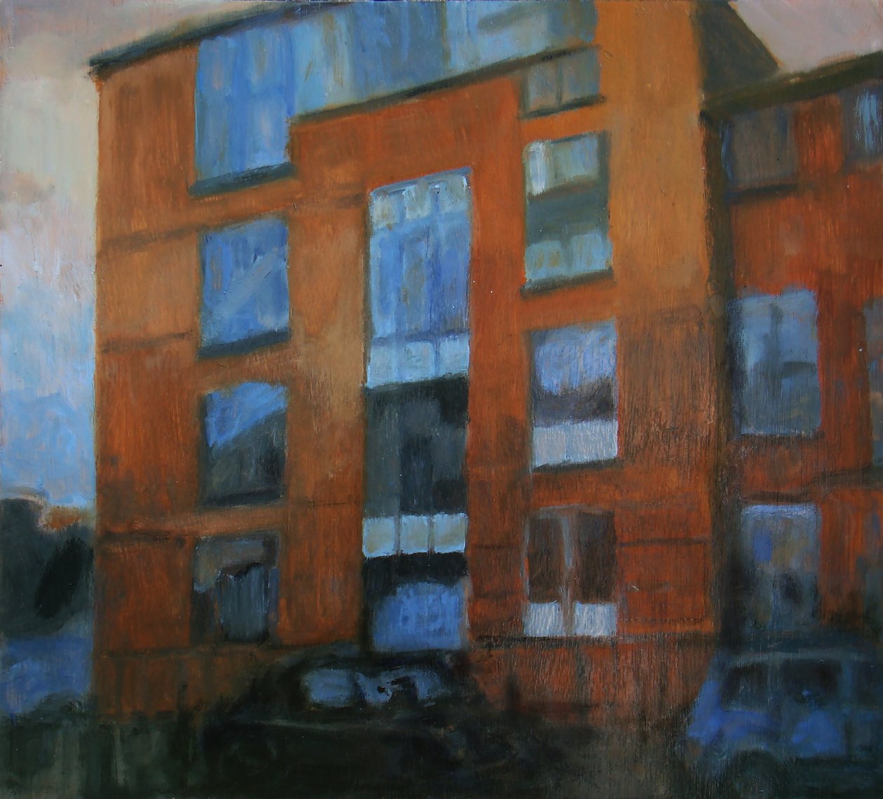 Een plek om te wonen 21, 2011 (olieverf op multiplex) door Trevor Burgess