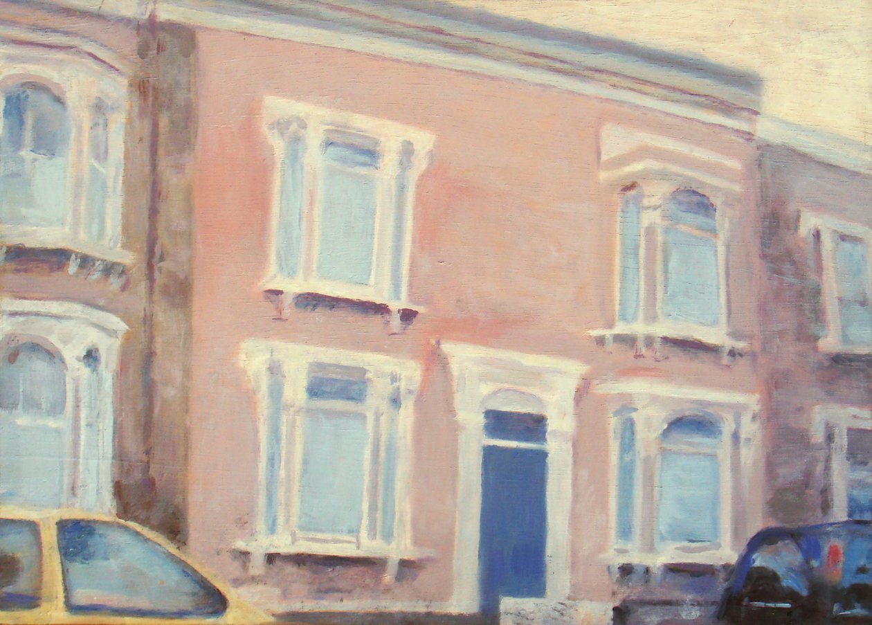 Een plek om te wonen 23, 2012 (olieverf op multiplex) door Trevor Burgess