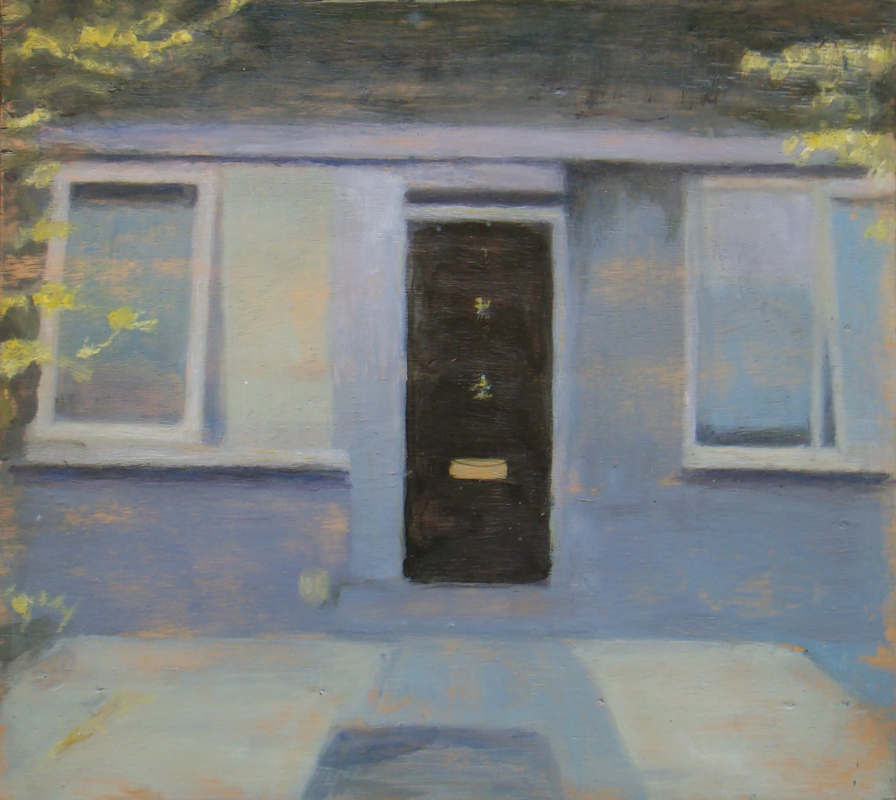 Een plek om te wonen 2, 2010 (olieverf op multiplex) door Trevor Burgess