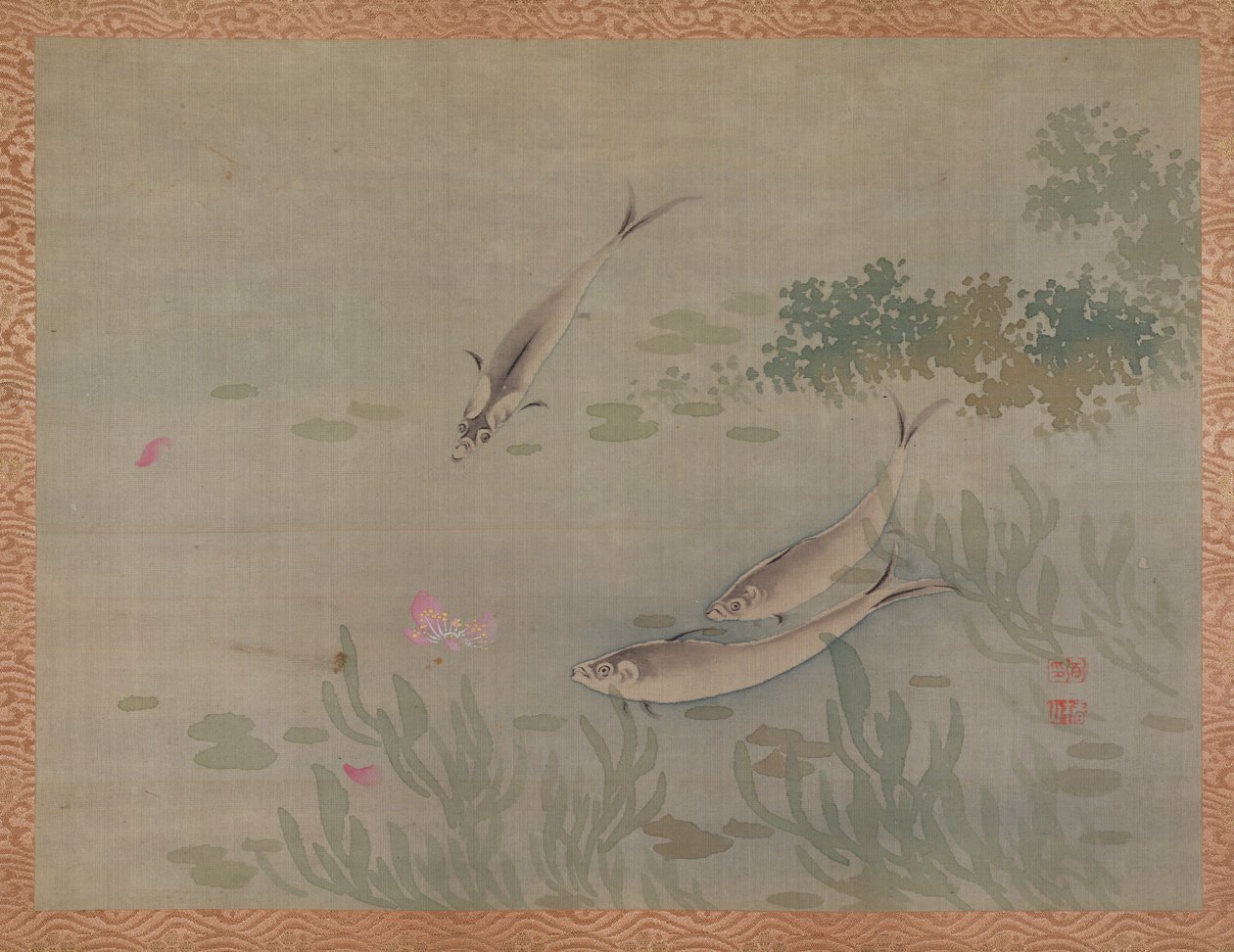 Vis, 1851 door Tsubaki Chinzan