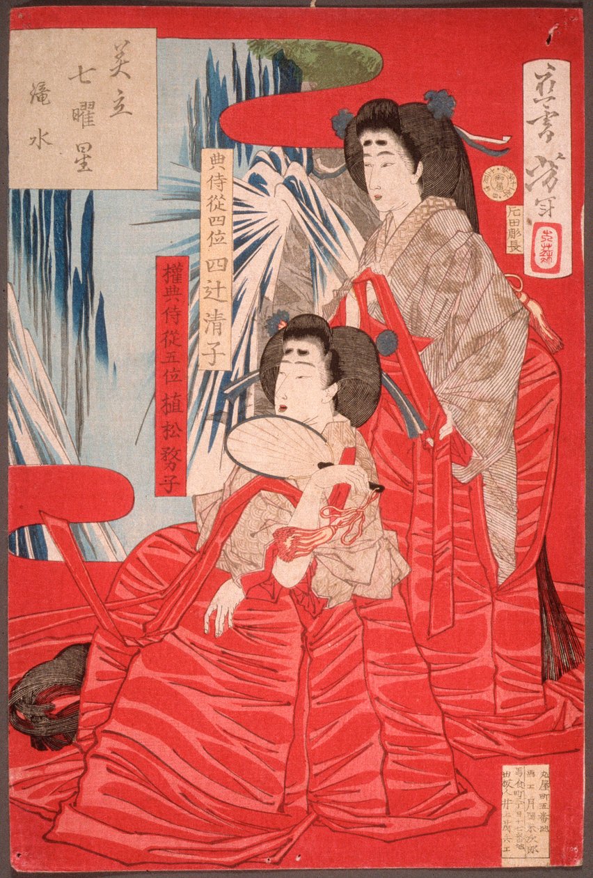 Stromend water door Tsukioka Yoshitoshi