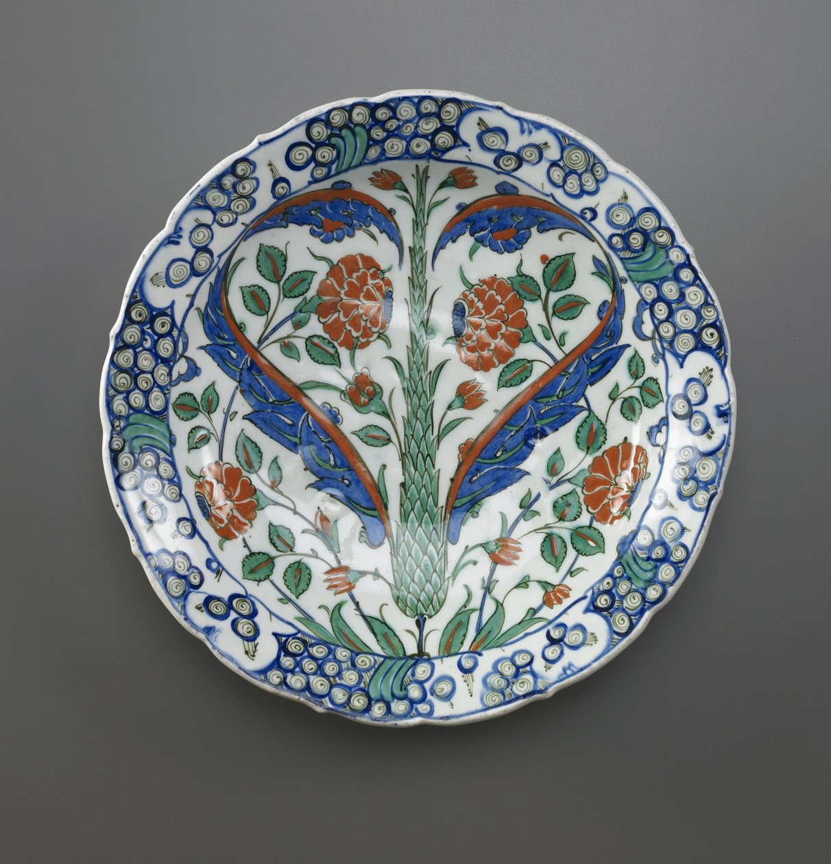 Schaal, Iznik, Ottomaanse dynastie, 1570-75 door Turkish School