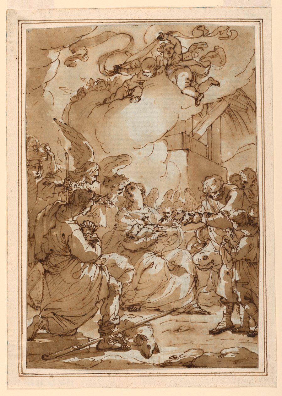 Aanbidding van de Herders door Ubaldo Gandolfi
