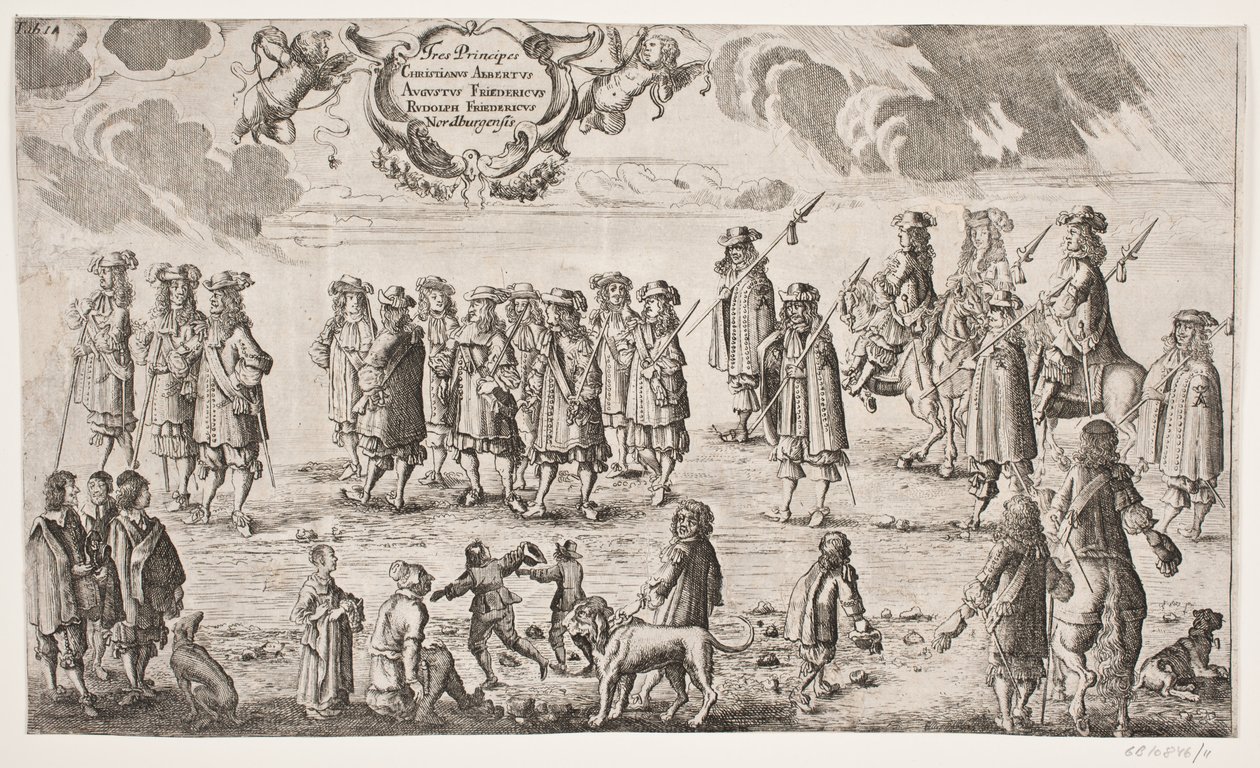 Optocht ter Gelegenheid van de Inwijding van de Universiteit van Kiel. Tafel 11 door Ubekendt