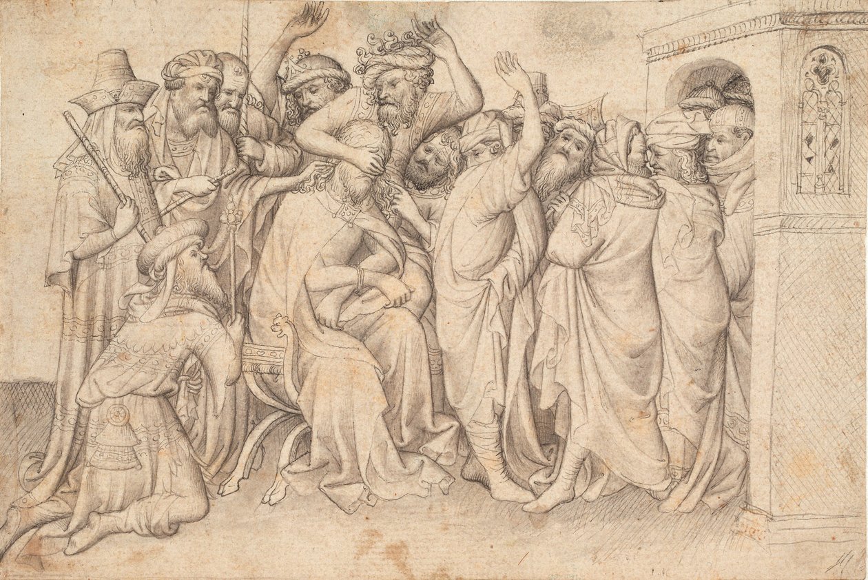 De bespotting van Christus door Ubekendt tysk 1420