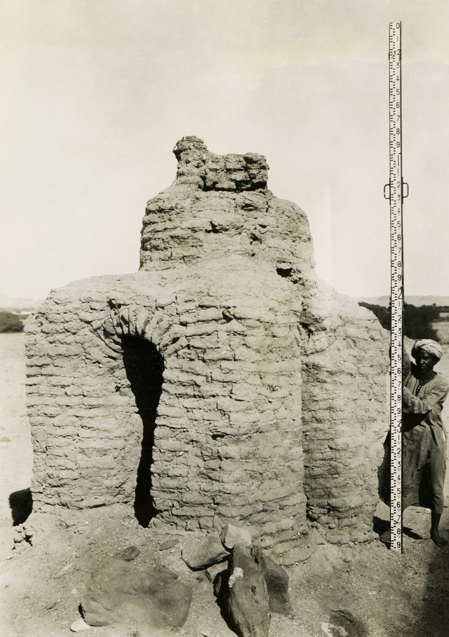 Christelijk graf in necropolis, Qasr Ibrim, Egypte, foto door Ugo Monneret de Villard door Ugo Monneret de Villard