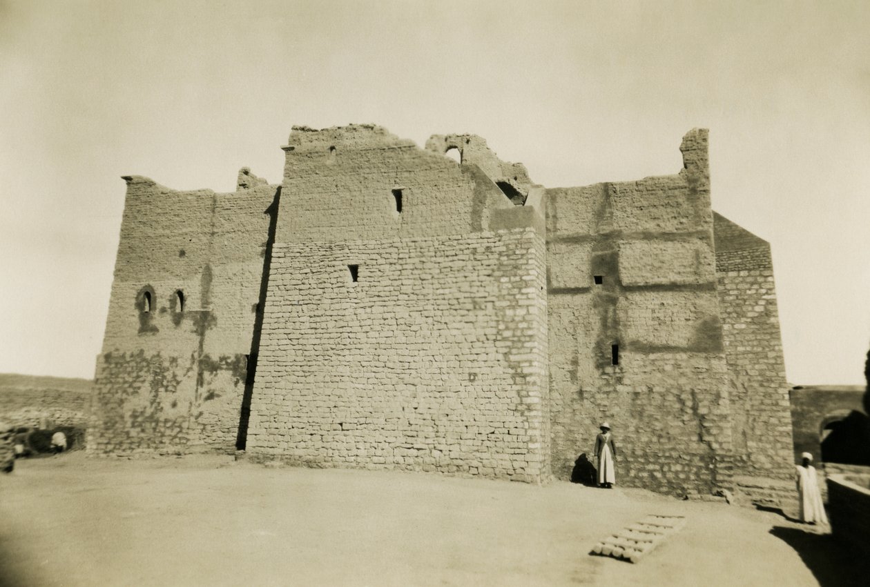 Klooster van St Simeon, Aswan, Egypte, foto door Ugo Monneret de Villard door Ugo Monneret de Villard