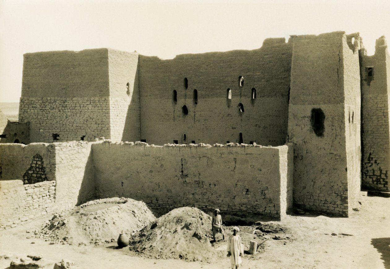 Klooster van St Simeon, Aswan, Egypte, foto door Ugo Monneret de Villard door Ugo Monneret de Villard