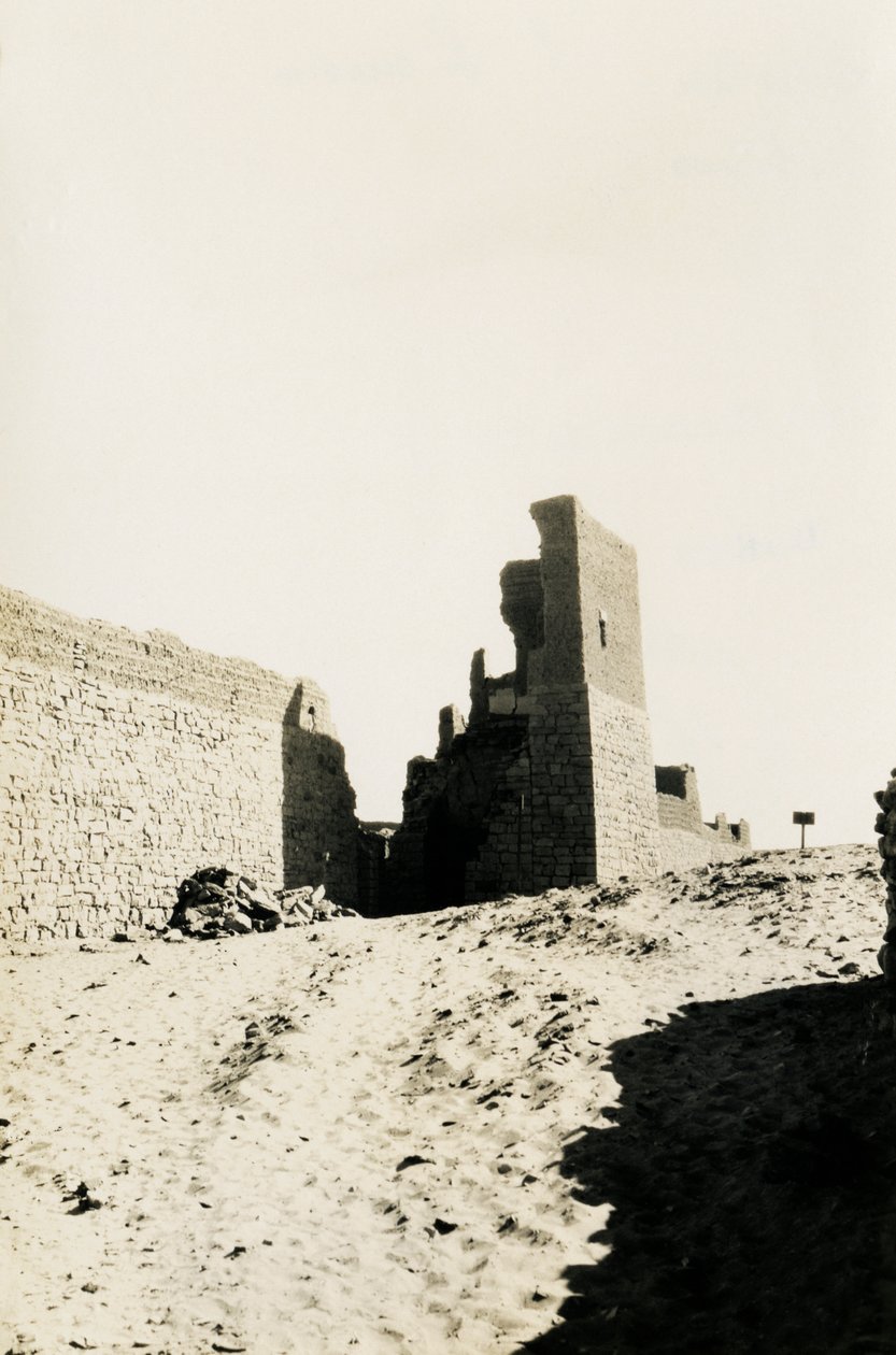 Klooster van St Simeon, Aswan, Egypte, foto door Ugo Monneret de Villard door Ugo Monneret de Villard