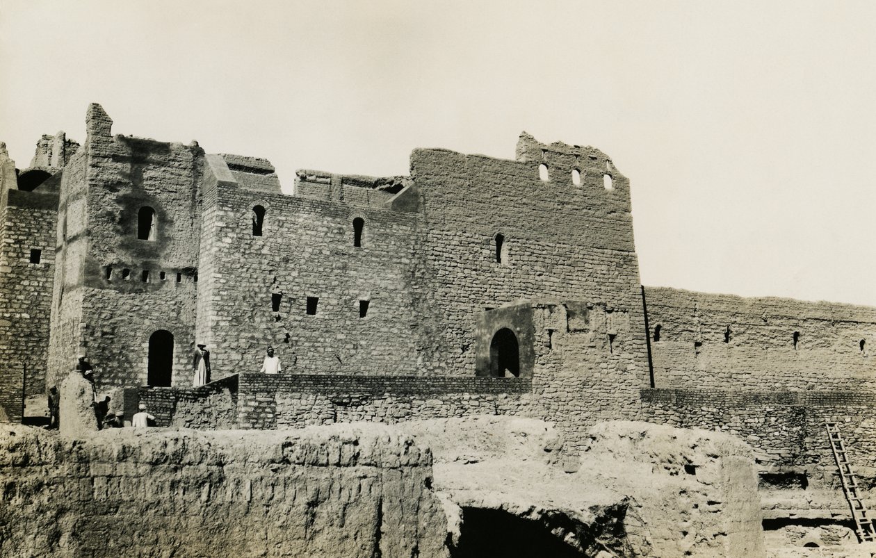 Klooster van St Simeon na de restauratie, Aswan, Egypte, foto door Ugo Monneret de Villard door Ugo Monneret de Villard