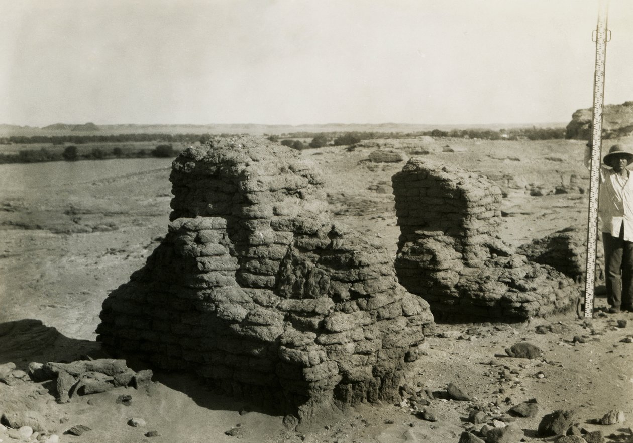Graf in necropolis, Qasr Ibrim, Egypte, foto door Ugo Monneret de Villard door Ugo Monneret de Villard