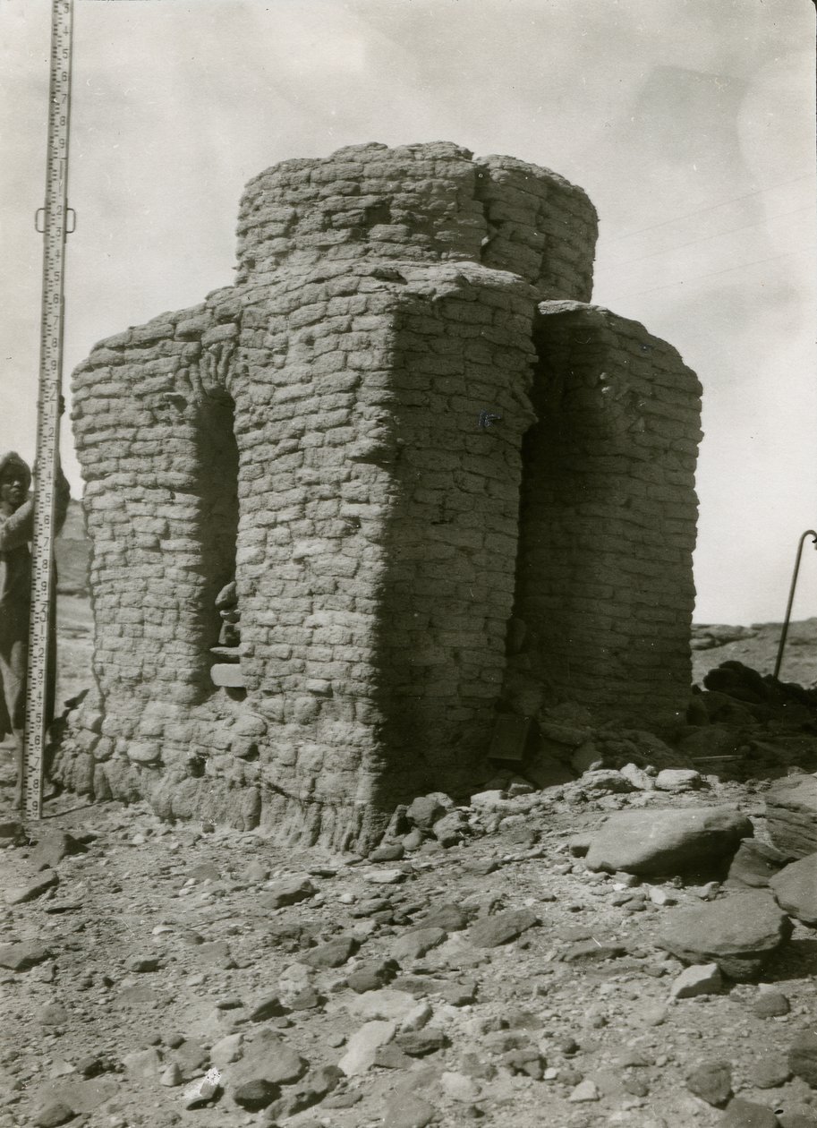 Graf in noordelijke necropolis, Qasr Ibrim, Egypte, foto door Ugo Monneret de Villard door Ugo Monneret de Villard