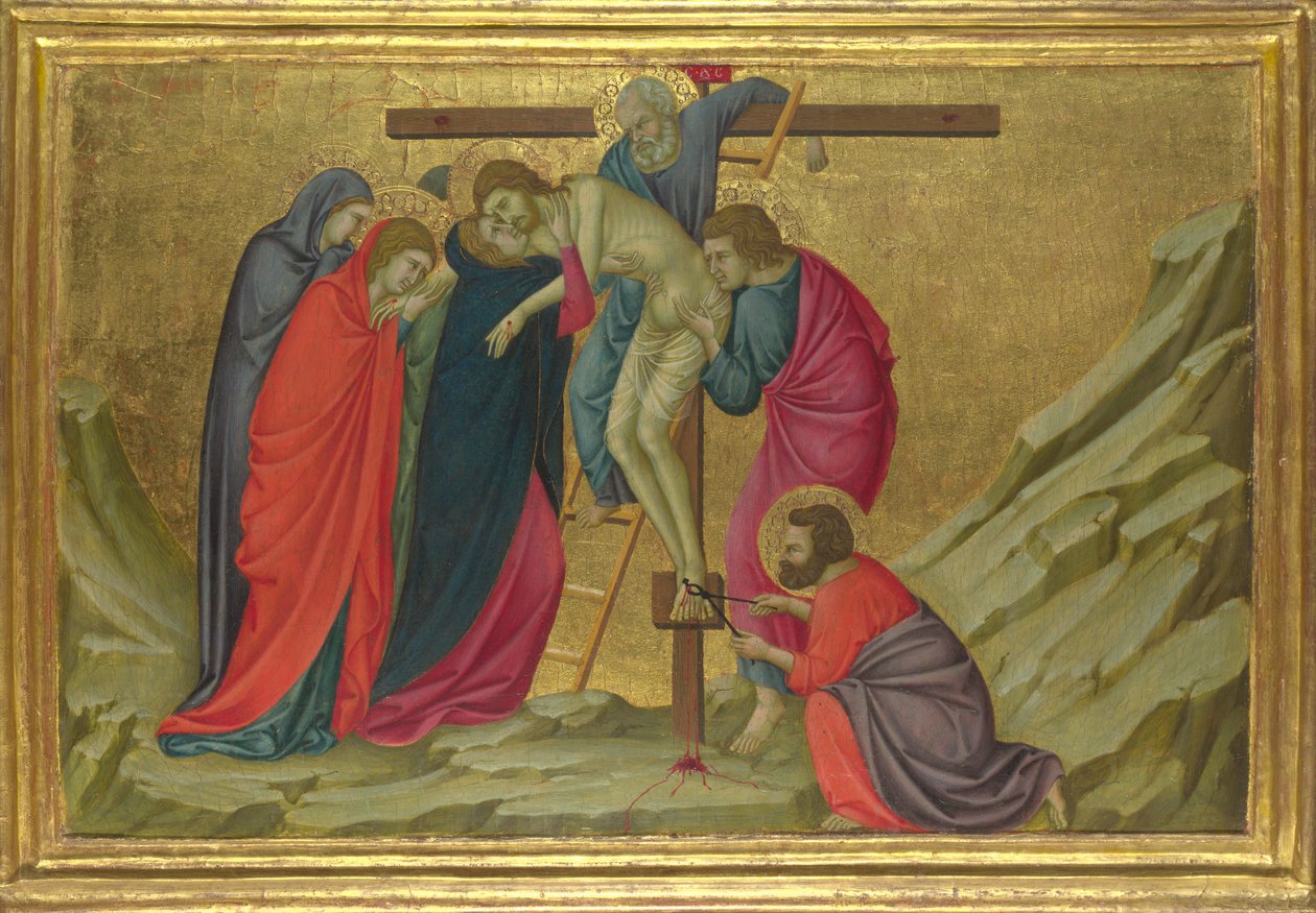 De Kruisafneming uit de Basiliek van Santa Croce, Florence, ca. 1324-1325 door Ugolino di Nerio