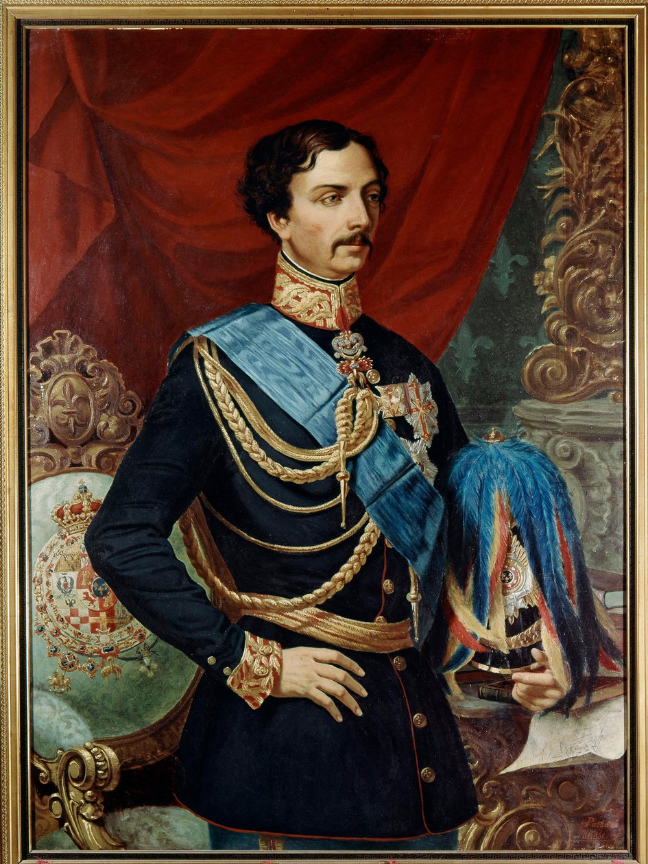 Karel van Bourbon Parma (1799-1883), hertog van Parma - Karel III van Bourbon (1823-1854) 19e eeuw door Ulisse Passani