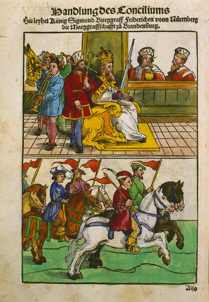 Sigismund op het Concilie van Konstanz, uit 