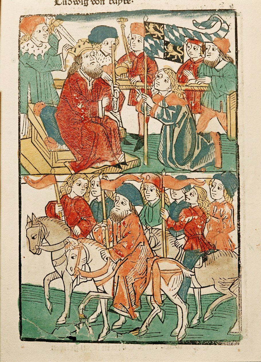 Overname van hertog Ernst van Beieren door keizer Sigismund ... door Ulrich von Richental