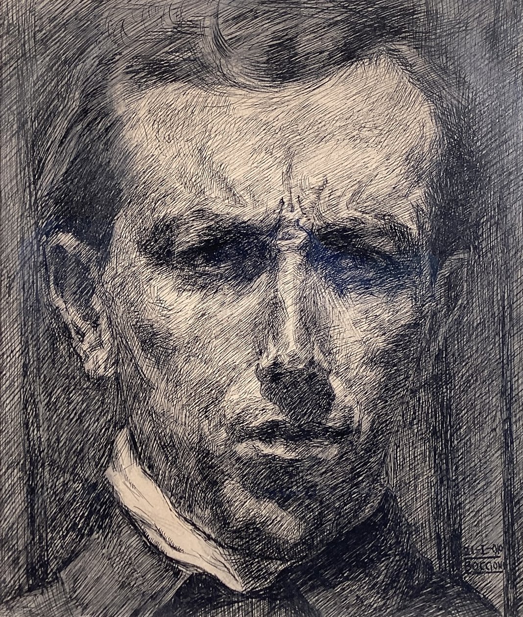 Zelfportret door Umberto Boccioni