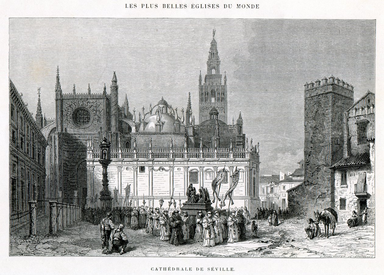 Kathedraal van Sevilla door Unbekannt Unbekannt