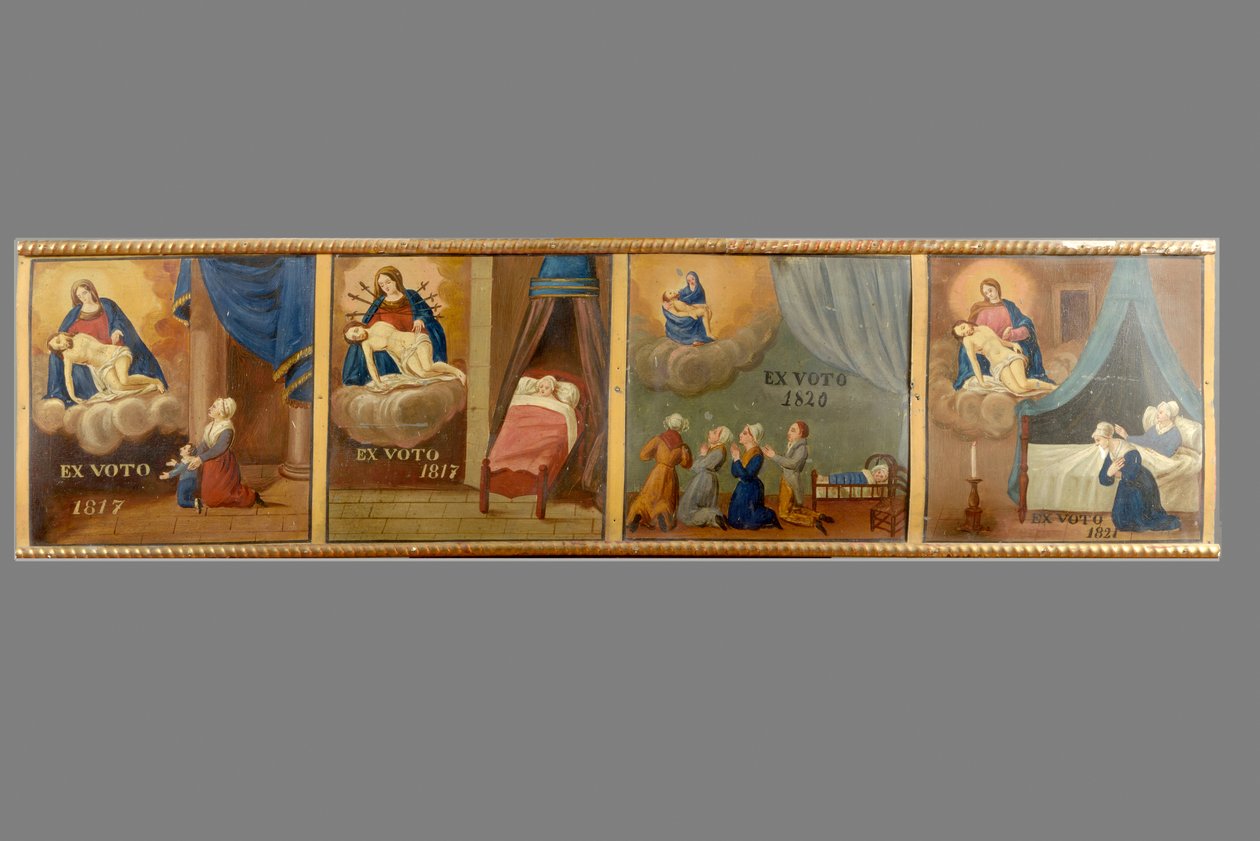 Ex-voto van de kapel Notre-Dame de Pitié door Unbekannt Unbekannt