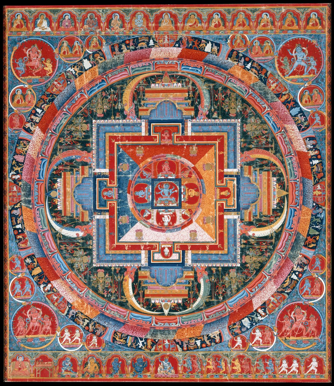 Mandala van Jnanadakini door Unbekannt Unbekannt