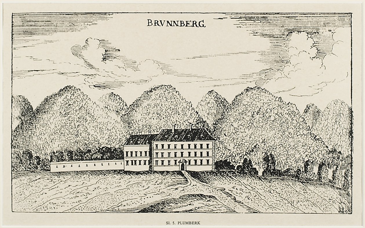 Kasteel Brunnberg (Plumberk), stond op de plaats of naast het huidige kasteel Novo Celje door Unbekannt Unbekannt