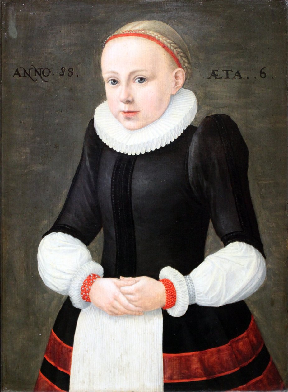 Portret van Susanna Völker door Unbekannt Unbekannt