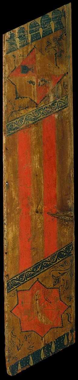 Cassetteplafondpaneel met de wapenschilden van de familie Cardona en van de graaf van Empúries door Unbekannt Unbekannt