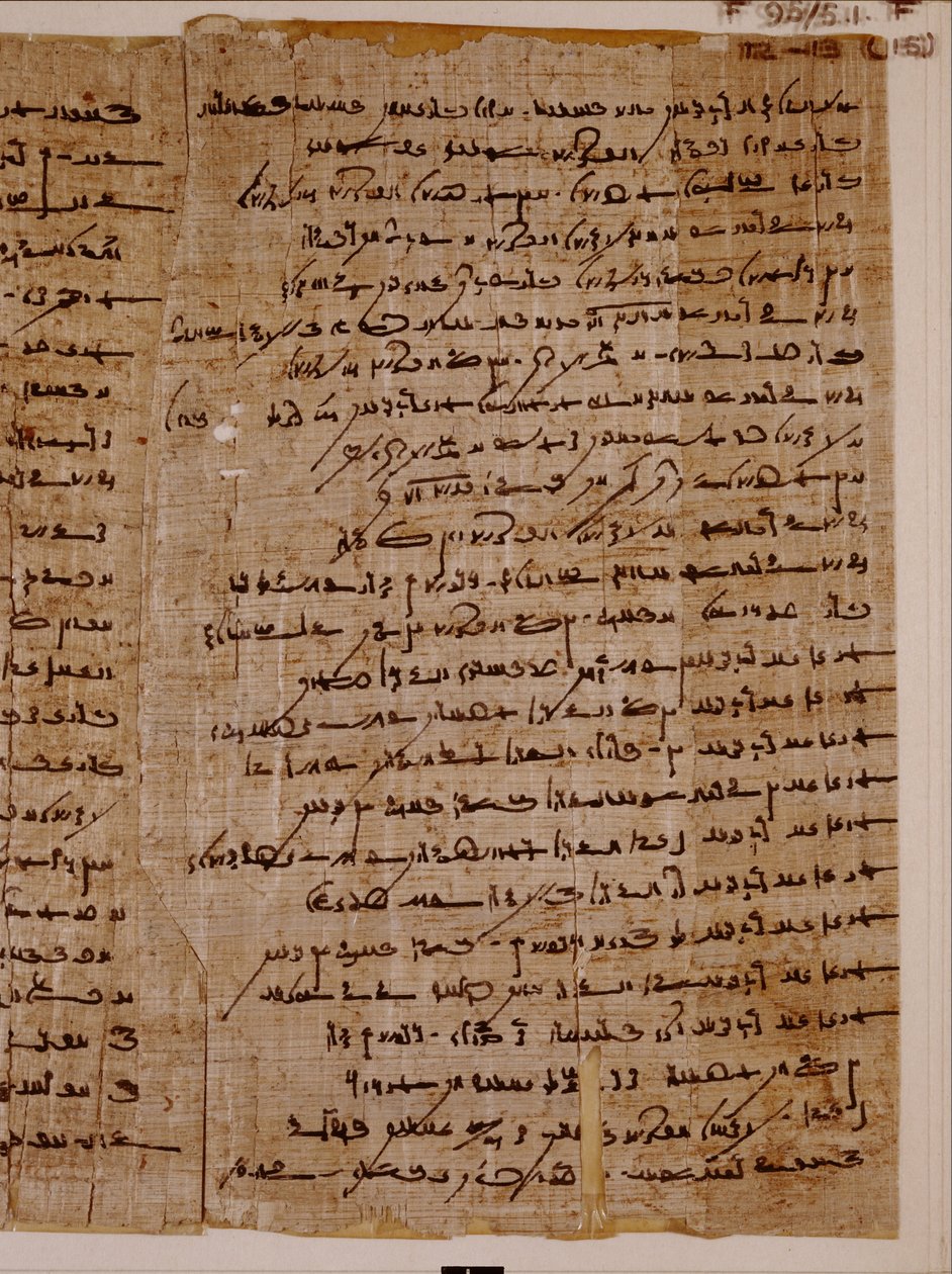 Demotisch Papyrus met Wijsheidsliteratuur door Unbekannt Unbekannt